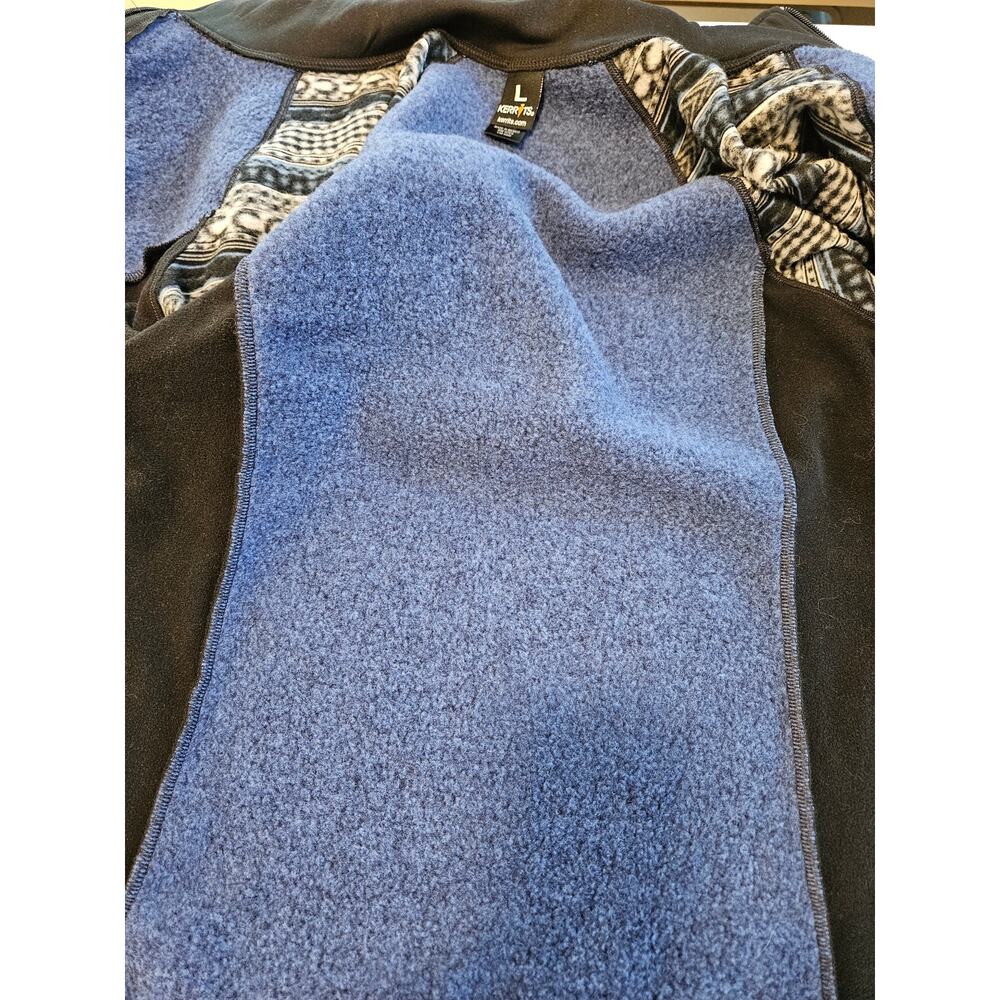 Kerrits Women's Large Blue Equestrian Full Zip Fleece Jacket Horse Bit Print - Picture 11 of 13